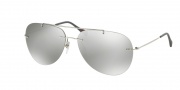 Prada Sport PS 50PS Sunglasses Sunglasses - 1BC2B0 Silver / Grey Mirror Silver