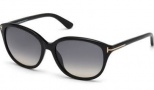 Tom Ford FT0329 Karmen Sunglasses Sunglasses - 01B Shiny Black / Grey Gradient