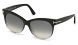 Tom Ford FT0330 Saskia Sunglasses Sunglasses - 05B Black / Grey Gradient