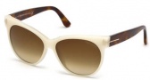 Tom Ford FT0330 Saskia Sunglasses Sunglasses - 20F Grey / Brown Gradient