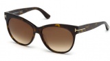 Tom Ford FT0330 Saskia Sunglasses Sunglasses - 56F Havana / Brown Gradient