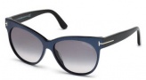 Tom Ford FT0330 Saskia Sunglasses Sunglasses - 82B Matte Violet / Grey Gradient