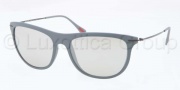 Prada Sport PS 01PS Sunglasses Sunglasses - ROR2B0 Dark Grey Rubber / Grey Mirror Silver