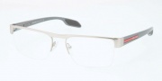 Prada Sport PS 57EV Eyeglasses Eyeglasses - 1AP1O1 Silver Demi Shiny
