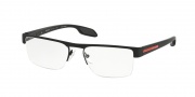 Prada Sport PS 57EV Eyeglasses Eyeglasses - DG01O1 Black Rubber