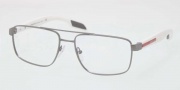 Prada Sport PS 56EV Eyeglasses Eyeglasses - 4AO1O1 Gunmetal Demi Shiny