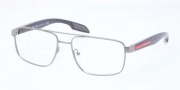 Prada Sport PS 56EV Eyeglasses Eyeglasses - 7CQ1O1 Gunmetal Demi Shiny