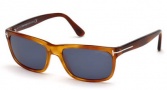 Tom Ford FT0337 Sunglasses Hugh Sunglasses - 52B Dark Havana / Grey Gradient