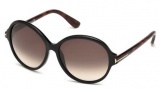 Tom Ford FT0343 Sunglasses Milena Sunglasses - 05B Black / Grey Gradient