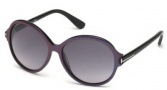 Tom Ford FT0343 Sunglasses Milena Sunglasses - 83F Violet / Brown Gradient