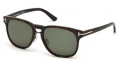 Tom Ford FT0346 Sunglasses Franklin Sunglasses - 56N Havana / Green