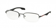 Prada Sport PS 51EV Eyeglasses Eyeglasses - 1BO1O1 Black Demi Shiny