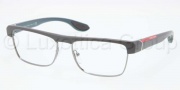 Prada Sport PS 01EV Eyeglasses Eyeglasses - QFF1O1 Top Ashpalt on Green