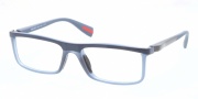 Prada Sport PS 53EV Eyeglasses Eyeglasses - JAP1O1 Blue Demi Shiny
