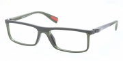 Prada Sport PS 53EV Eyeglasses Eyeglasses - ROS1O1 Military Green Rubber