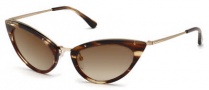 Tom Ford FT0349 Sunglasses Grace Sunglasses - 47G Light Brown / Brown Mirror