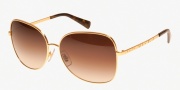 Ralph by Ralph Lauren RA4111 Sunglasses Sunglasses - 304113 Shiny Gold / Smoke Brown Gradient