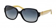 Tory Burch TY7073 Sunglasses Sunglasses - 1337T3 Black / Blonde Tortoise / Grey Gradient Polarized