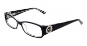 Bebe BB5060 Eyeglasses Glitzy Eyeglasses - Jet Black