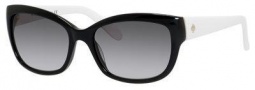 Kate Spade Johanna/S Sunglasses Sunglasses - 0807 Black Ivory (Y7 gray gradient lens)