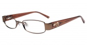 Bebe BB5054 Eyeglasses Flowery Eyeglasses - Topaz Brown