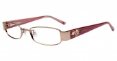 Bebe BB5054 Eyeglasses Flowery Eyeglasses - Rose Gold