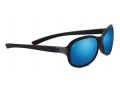 Serengeti Isola Sunglasses Sunglasses - 8261 Sanded Black Glitter / Polarized Blue Mirror