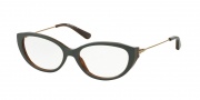 Tory Burch TY2048 Eyeglasses Eyeglasses - 1356 Olive Green Horn