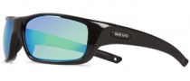 Revo RE 4073 Sunglasses Guide II Sunglasses - 01 GN Shiny Black / Green Water Lens