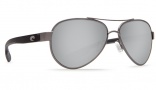 Costa Del Mar Loreto Sunglasses Gunmetal Frame Sunglasses - Silver Mirror Plastic / 580P