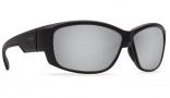 Costa Del Mar Luke Sunglasses Blackout Frame Sunglasses - Silver Mirror Glass / 580G
