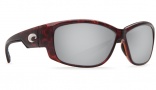 Costa Del Mar Luke Sunglasses Tortoise Frame Sunglasses - Silver Mirror Plastic / 580P