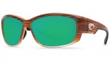 Costa Del Mar Luke Sunglasses Wood Fade Frame Sunglasses - Green Mirror Glass / 400G