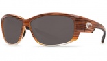 Costa Del Mar Luke Sunglasses Wood Fade Frame Sunglasses - Gray Plastic / 580P