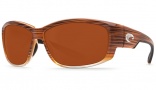 Costa Del Mar Luke Sunglasses Wood Fade Frame Sunglasses - Copper Glass / 580G