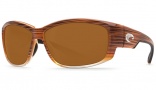 Costa Del Mar Luke Sunglasses Wood Fade Frame Sunglasses - Amber Plastic / 580P