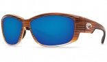 Costa Del Mar Luke Sunglasses Wood Fade Frame Sunglasses - Blue Mirror Plastic / 580P