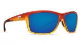 Costa Del Mar Mag Bay Sunglasses Matte Sunset Fade Frame Sunglasses - Blue Mirror Glass / 400G