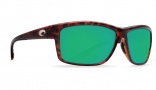 Costa Del Mar Mag Bay Sunglasses Tortoise Frame Sunglasses - Green Mirror Glass / 400G