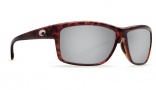 Costa Del Mar Mag Bay Sunglasses Tortoise Frame Sunglasses - Silver Mirror Glass / 580G
