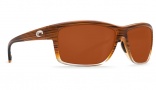 Costa Del Mar Mag Bay Sunglasses Wood Fade Frame Sunglasses - Copper Glass / 580G