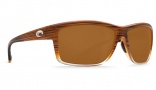 Costa Del Mar Mag Bay Sunglasses Wood Fade Frame Sunglasses - Amber Plastic / 580P