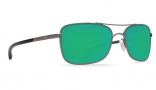 Costa Del Mar Palapa Sunglasses Gunmetal Frame Sunglasses - Green Mirror Glass / 400G