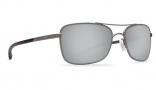 Costa Del Mar Palapa Sunglasses Gunmetal Frame Sunglasses - Silver Mirror Plastic / 580P