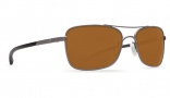 Costa Del Mar Palapa Sunglasses Gunmetal Frame Sunglasses - Amber Plastic / 580P