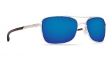 Costa Del Mar Palapa Sunglasses Palladium Frame Sunglasses - Blue Mirror Glass / 400G