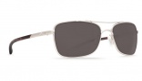 Costa Del Mar Palapa Sunglasses Palladium Frame Sunglasses - Gray Glass / 580G