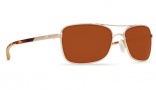 Costa Del Mar Palapa Sunglasses Rose Gold Frame Sunglasses - Copper Glass / 580G
