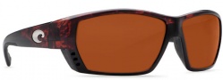 Costa Del Mar Tuna Alley Sunglasses Tortoise Frame Sunglasses - Copper 580G