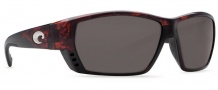 Costa Del Mar Tuna Alley Sunglasses Tortoise Frame Sunglasses - Gray 580G